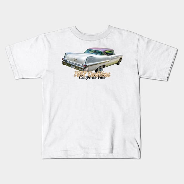 1957 Cadillac Coupe de Ville Kids T-Shirt by Gestalt Imagery